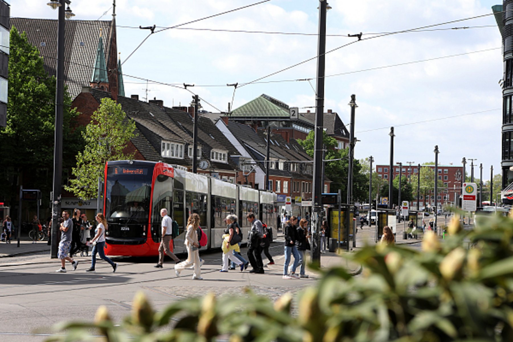 Linie 6 an der Domsheide